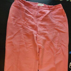 Pink Lafayette 148 New York wool & silk trousers size 20 in line-new condition